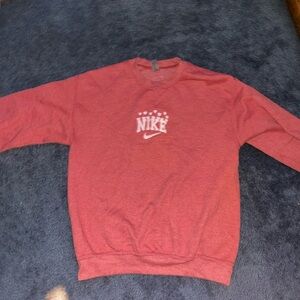 Off red Nike Crew neck